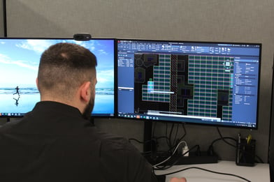 Solar Array Layout for Solar + Storage Projects