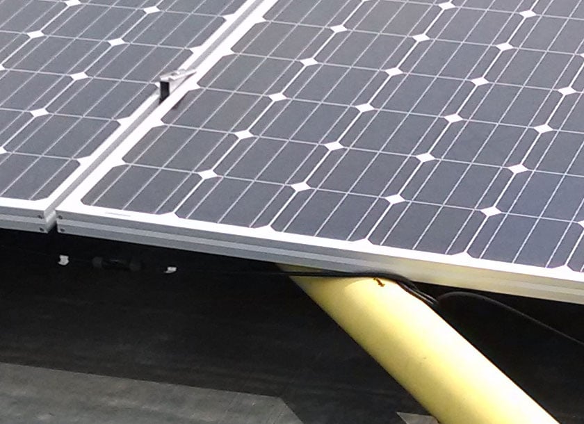 Module-over-pipe-closeup