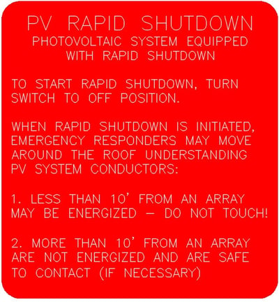 Rapid-Shutdown-Label