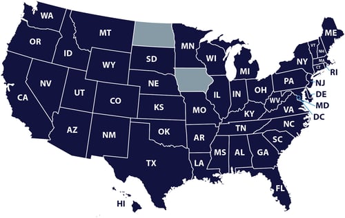 Licensed Professional Engineers in 48 States