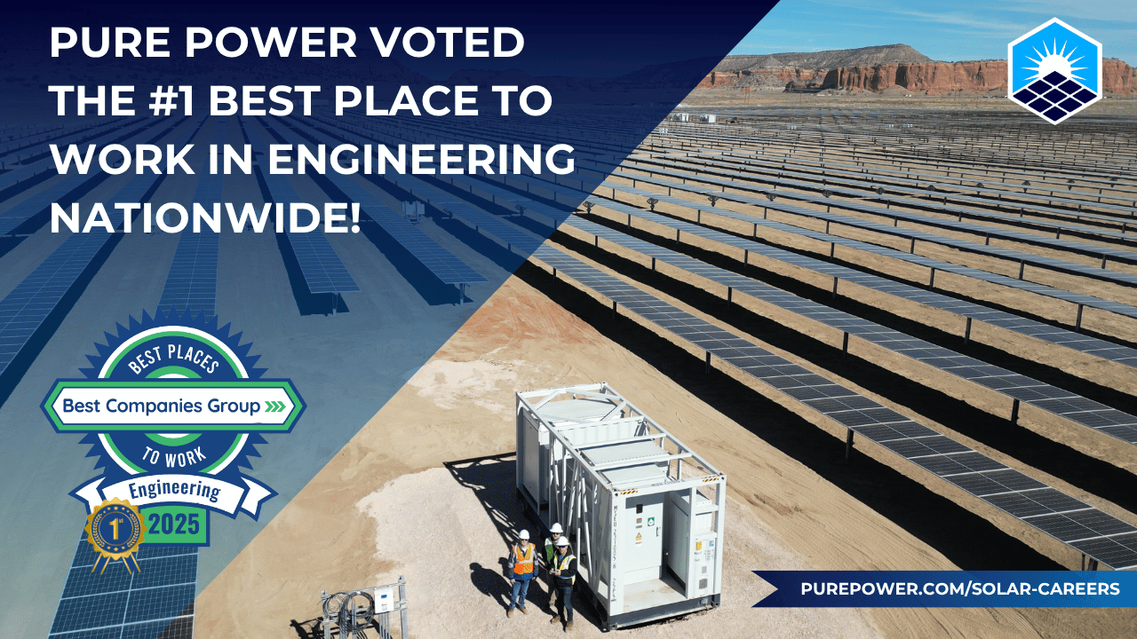 Pure Power Voted the #1 Best Place to Work in Engineering Nationwide